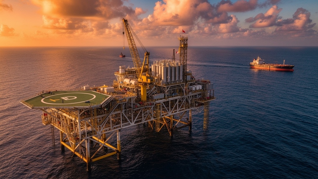 Nigerian offshore oil platform Gulf of Guinea operations
